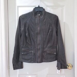 Bernardo Leather Motorcycle Jacket